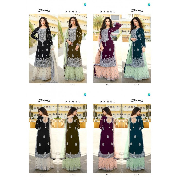 Your Choice Angle blooming Georgette Salwar Suits